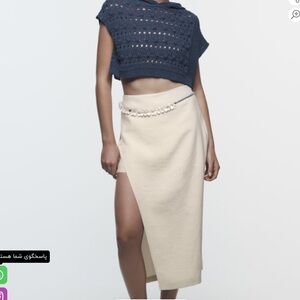 “ZARA” Pareo Bermuda Midi Skirt with Shorts